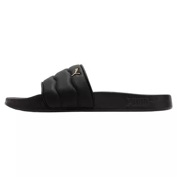 Puma Leadcat 2.0 Puffy Slide Черные женские кроссовки Металлик-Золотой 389557-01 35.5