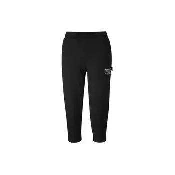Puma Вышитые буквы, дышащие, эластичный пояс, прямые штаны, спортивные брюки для женщин, черные 531019-01 XS