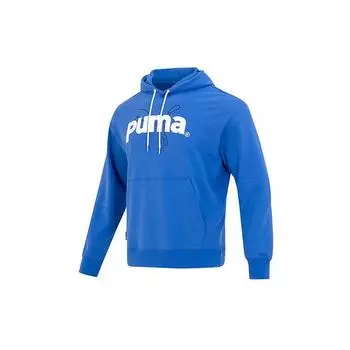 Puma Свободная толстовка с капюшоном и принтом логотипа, мужская, синяя 620631-92 S