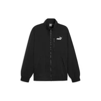Puma Куртка с логотипом и воротником-стойкой, на молнии, мужская, черная 627117-01 M