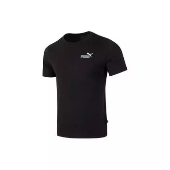 Футболка с коротким рукавом Puma Letter Print Fitness Comfort, дышащая, повседневная, спортивная, мужская, черная 682153-01 L