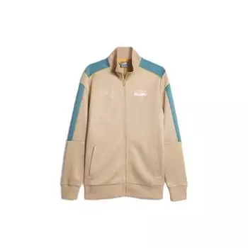 Puma Куртка мужская с длинным рукавом и принтом в виде буквы, воротником-стойкой, на молнии, желтая 621017-03 XS