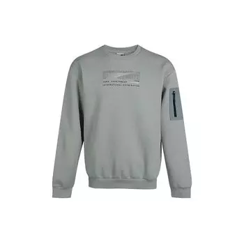 Puma Life Series Спортивный вязаный свитшот на флисовой подкладке Пуловер Мужские топы Серый Зеленый 530291-49 XXL