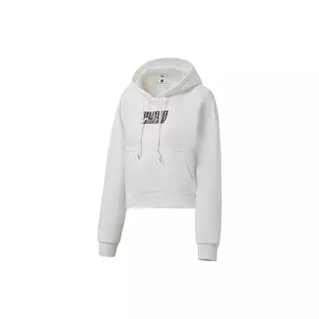 PUMA Logo Casual Hoodie Женская Толстовка Белый 532247-02 S