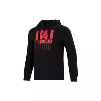 Puma Logo Print Hoodie Pullover Мужские топы Черный 767599-01 M