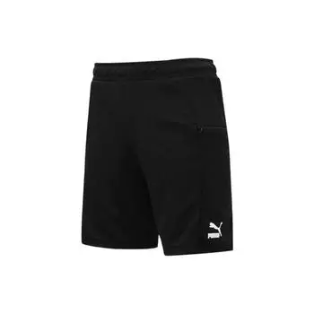 Puma Logo Print Спортивные повседневные дышащие шорты Мужские плавки Черные 536914-01 M