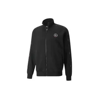 Puma Logo Print Воротник-стойка на молнии Спортивная куртка унисекс Верхняя одежда Черный 535371-01 M