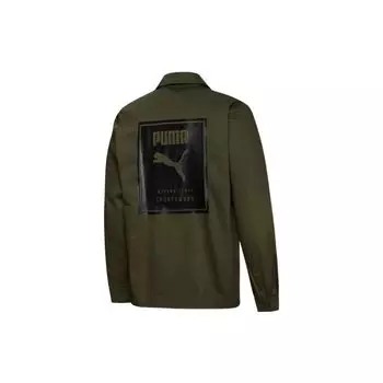 PUMA Logo Printed Vintage Utility Jacket Мужские топы Зеленый 534478-44 S