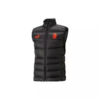 Puma Logo Zip-Up Jacket With Stand Collar And Down Filling Men Tops Black 767559-08