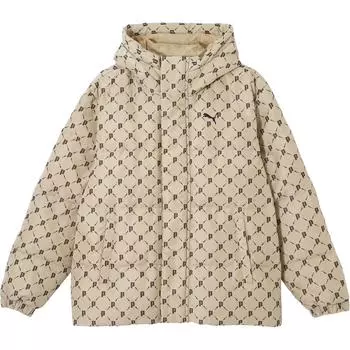 Puma Логотип Модный Удобный Пуховик с Капюшоном Унисекс Верхняя Одежда Верблюжий 685319-84 S