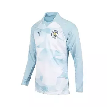 Puma Long Sleeve Mcfc Man City Pre Match Ls Sweat Top 77437101M
