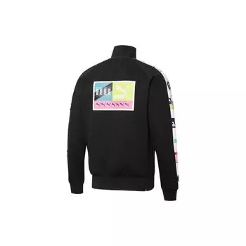 PUMA Love T7 Knit Jacket With Logo Print Мужская куртка Черный 535128-01 M