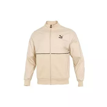 Puma Роскошная повседневная спортивная трикотажная куртка с воротником-стойкой, мужские куртки цвета «белый» 534406-20 L