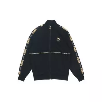 Puma Luxe Logo Вышитый воротник-стойка Утолщенная куртка Мужские куртки Черные 534750-01 M