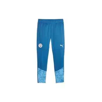 Puma Тренировочные спортивные штаны Manchester City Football с принтом логотипа для мужчин, светло-голубые 772864-06 M
