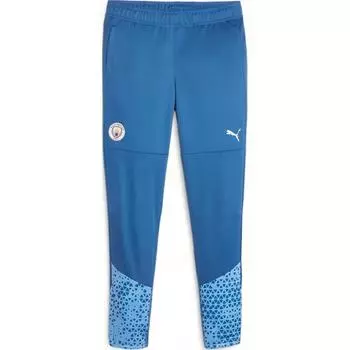 Puma Манчестер Сити Эластичные Универсальные Вязаные Спортивные Штаны Женские низ Светло-голубой 772866-06 M