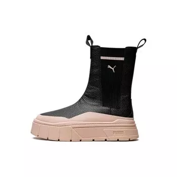 Puma Mayze Stack Chelsea Boot Black Rose Quartz Женские Кроссовки 386742-03