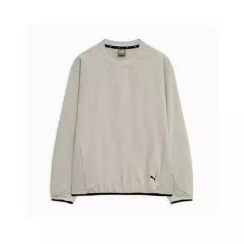 Puma Men S Active Wear Woven Crew paStel SweatShirt beige/L