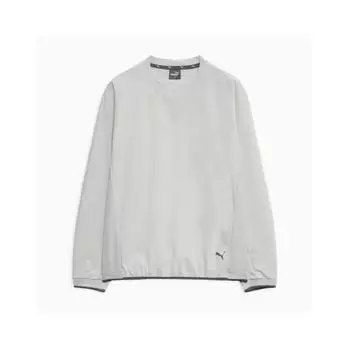 Puma Men S Active Wear Woven Crew paStel SweatShirt Ivory/L