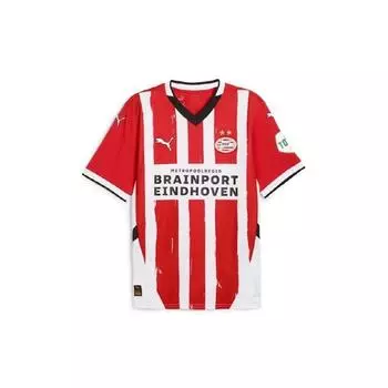 Puma Men S Soccer jerSey Short Sleeve pSv Home Replica jerSey Red/L