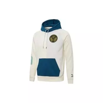 Puma Mix Badge Knit Hoodie Мужские топы белые 537005-65