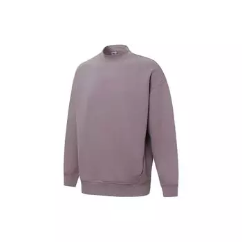 Puma Mmq Crew вышитый логотип однотонный вязаный свитер с высоким воротом мужские топы розовый фиолетовый 534672-18 M