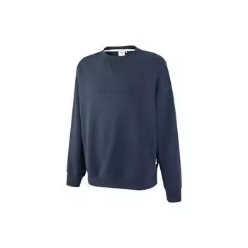 Puma MMQ Series вышитый логотип круглый вырез пуловер вязаный свитер унисекс топы синий 536595-43 XS