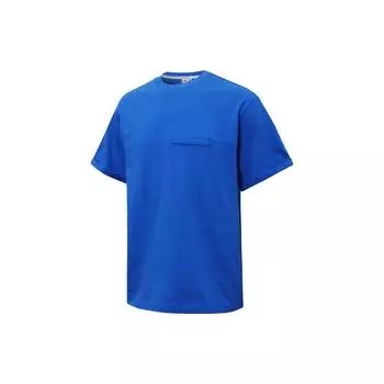 Puma Футболка унисекс с коротким рукавом, однотонная, с карманами и декором, синяя 536540-58 XL
