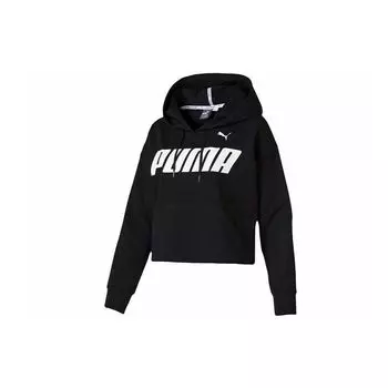 Puma Modern Printed Hoodie Women Tops Черный 844023-01 L