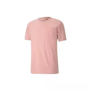 Puma Современная спортивная повседневная футболка с круглым вырезом и коротким рукавом для мужчин, розовая 585236-14 L