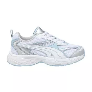 Puma Morphic Little Kid White Ash Grey Kids Sneakers 393793-03