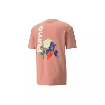Puma Мужская футболка с рисунком Adventure Planet Розово-розовая 533485-24 S