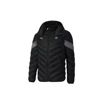 Puma Мужская куртка Bmw Mms Mcs Ecolite Down Color Block Casual, теплая, черная 597989-01 S