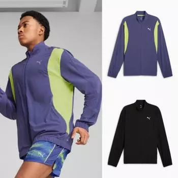 Puma Мужская ветрозащитная куртка для бега Velocity Woven 527245 black (01)/M