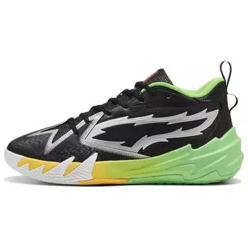 Кроссовки мужские Puma NBA 2K x Scoot Zeros Shot Meter черные флуоресцентно-зеленые 309841-01 44