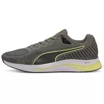 Puma Мужские кроссовки Speed Sutamina 2 Nano Print - Grey Black Fizzy Fizzy-Yellow 193672-02