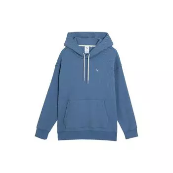 Puma Navy Series однотонная повседневная свободная толстовка с капюшоном унисекс темно-синий 623129-56 L