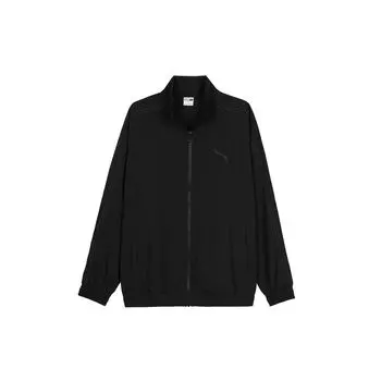 Puma Однотонная дышащая повседневная куртка для бега, мужские куртки, черная 623023-01 XL