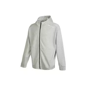 PUMA Однотонная куртка на молнии с капюшоном и принтом логотипа Мужская верхняя одежда Светло-серый 672408-04 XXL