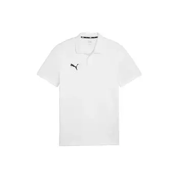Puma Однотонная повседневная спортивная рубашка поло с коротким рукавом для мужчин, белая 658605-04 L