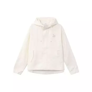 Puma однотонная повседневная свободная куртка с капюшоном женские куртки белые 626620-65 L