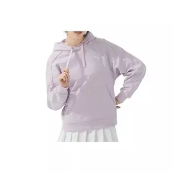 Puma Однотонная повседневная свободная толстовка с капюшоном и длинным рукавом, женская толстовка фиолетового цвета 682158-60 L