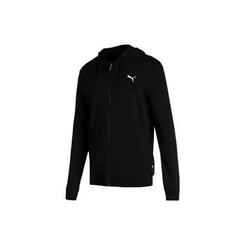 Puma Однотонная свободная толстовка с длинным рукавом, мужская, черная 847219-01 L