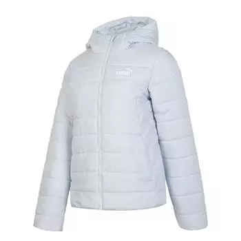 Puma Однотонная ветрозащитная теплая куртка с капюшоном женские куртки синего цвета 672279-42 XS