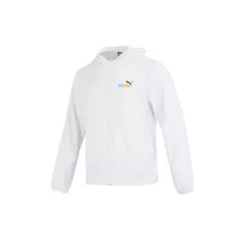 PUMA Однотонная вязаная куртка с буквенным принтом и логотипом, куртки унисекс, белые 678006-02 L