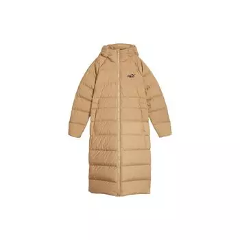 PUMA однотонный повседневный длинный пуховик с капюшоном женская верхняя одежда Deep-Camel 678331-85 M