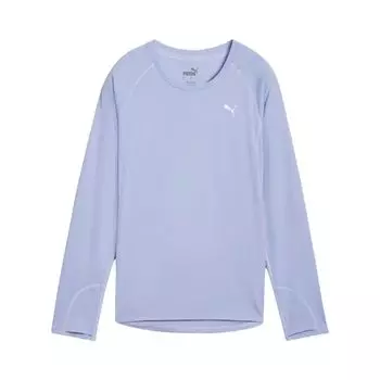 Puma Однотонный Простой С круглым вырезом Удобный Повседневный Свитшот Женский свитшот Синий 527276-47 L