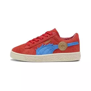 Puma Детские кроссовки One Piece x Suede Little Kid Luffy Red For-All-Time-Red Ultra-Blue 396649-01 35