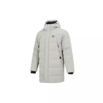 Puma Outdoor с капюшоном, ветрозащитный теплый пуховик, мужская верхняя одежда, серый, зеленый 535582-68 L