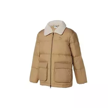 Puma Polo Collar Sherpa Down Jacket Unisex Jacket Light-Brown 929798-02 M